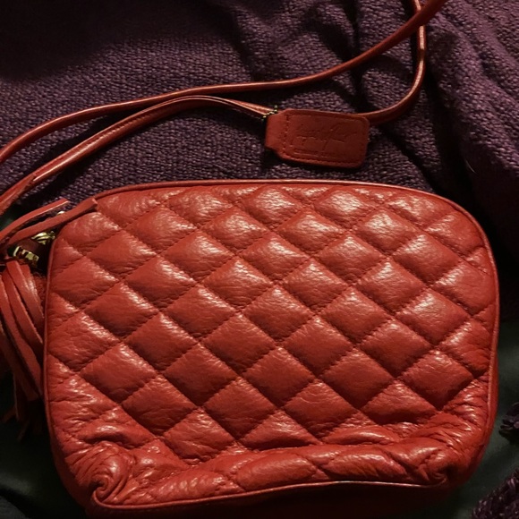 Jacqueline Ferrar Handbags - Super cute , gently used , red leather Jacqueline Ferrar shoulder bag.